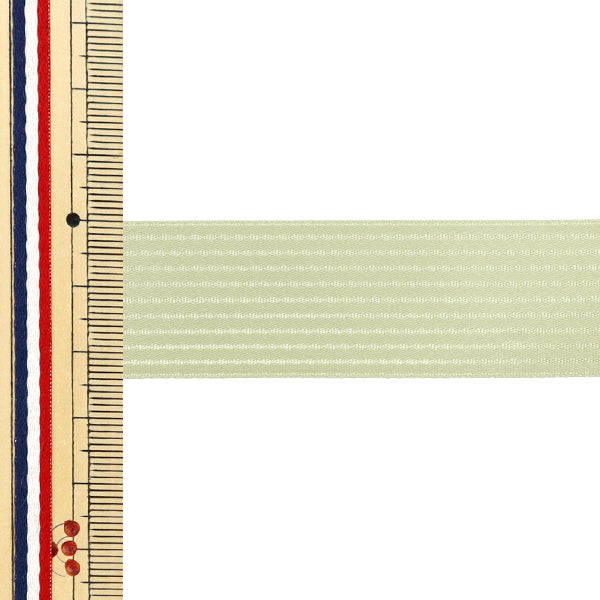[5부터 시작하는 수량] 리본 "펜타 ​​스트라이프 새틴"리본 대략 폭 24mm, 컬러 31 UR-1150"