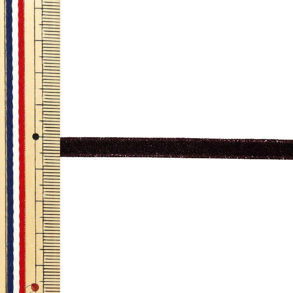 [Quantity starting from 5] Ribbon "Metallic single-sided velvetRibbon Approx. 6mm wide, color 19 UR-3500"