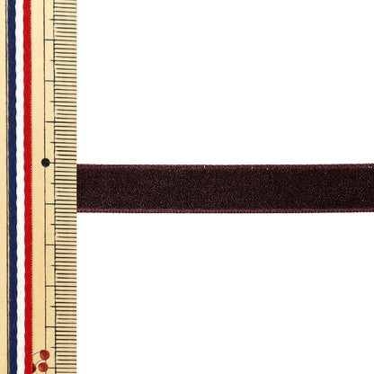 [الكمية تبدأ من 5] الشريط "مخملية معدنية واحدةالشريط تقريبا. بعرض 12 مم ، لون 19 ur-3500"