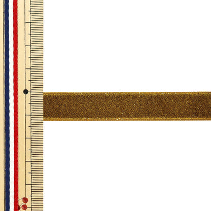 [Quantità a partire da 5] Nastro "Velvet mondiale metallicoNastro Ca. 12 mm di larghezza, colore 46 UR-3500"