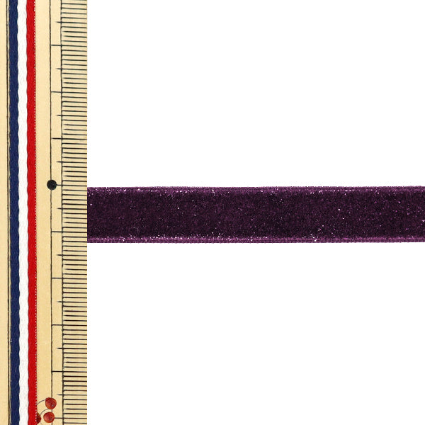 [Quantity starting from 5] Ribbon "Metallic single-sided velvetRibbon Approx. 12mm wide, color 88 UR-3500"