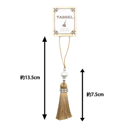 Tassel "2024 Glitter Tassel Gold BX1554-2"