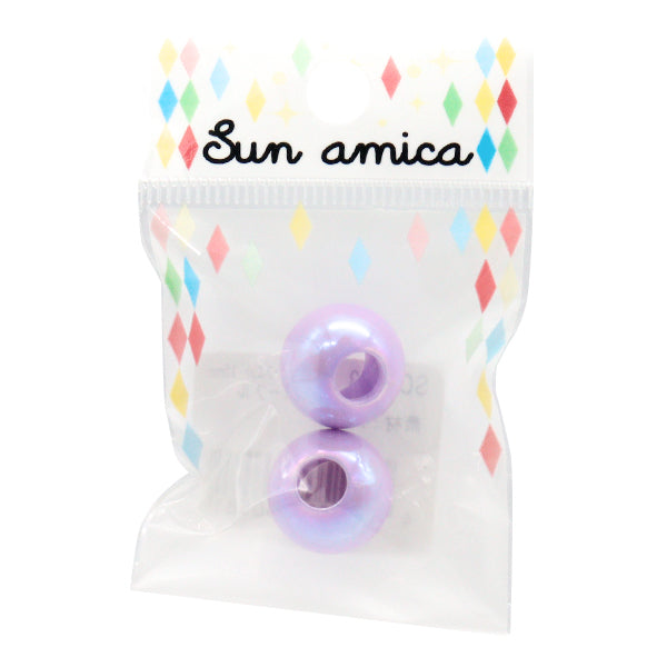 Pièces d'artisanat "Loop Aurora End environ 15 mm Purple SOR-03"