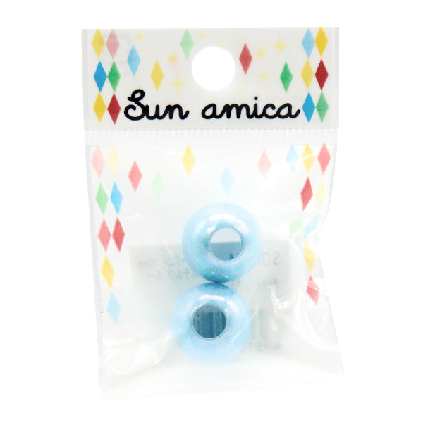 Piezas de artesanía "Aurora Loop End aprox. 15 mm Pastel azul SOR-04"