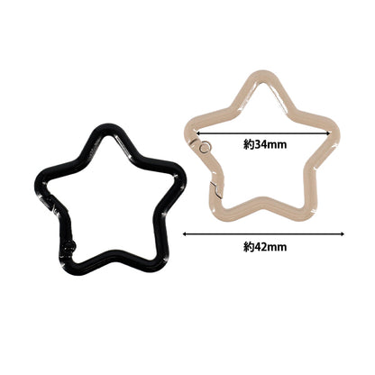 手芸金具 『キューティカラビナ スター 2個入り YN-02-09C』