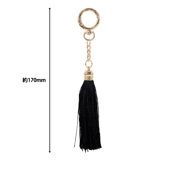borla "Borla con mosquetón negro BX1558-6”