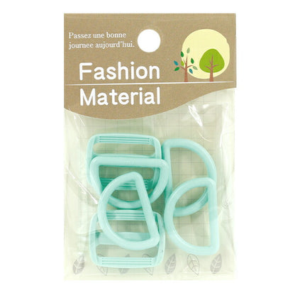 Materiale della borsa "Set di parti in plastica per circa 25 mm di larghezza Pastello menta B19"