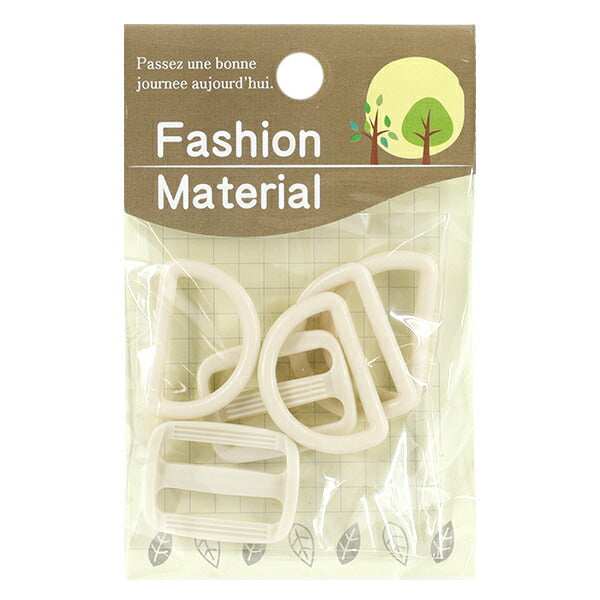 Materiale della borsa ``Set di parti in plastica per ca. Larghezza 25 mm Beige B-BE"