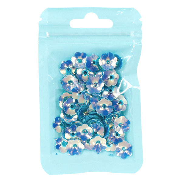 Paillettes "Paillettes de fleurs env. 4g Bleu C-7''