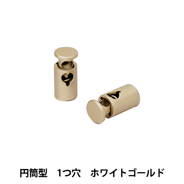 手工艺品零件“代码阻止圆柱型1孔2块白金MP-2905" Misasa Misasa