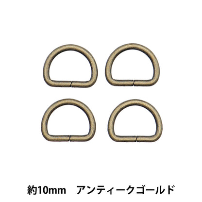 手工业零件 "d-can 10mm 4件古董金MP-2972" Misasa Misasa