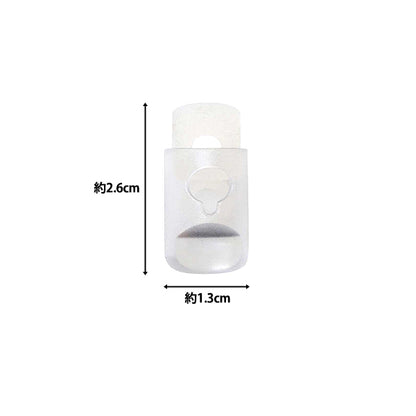 Parti di artigianato "Stoper del cavo siliconico 2 pezzi, MP-7610 Clear" Misasa