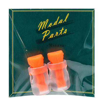 Parti di artigianato "Stoper a cavo silicio 2 pezzi, arancione MP-7611" Misasa