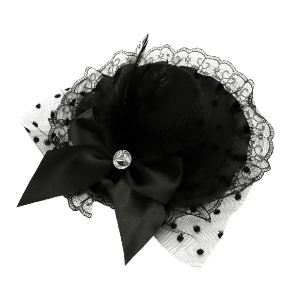 إكسسوارات ``قبعة صغيرة مع بروش أسود MH2401"