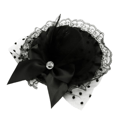 إكسسوارات ``قبعة صغيرة مع بروش أسود MH2401"