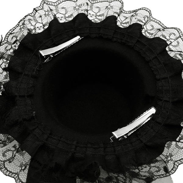 إكسسوارات ``قبعة صغيرة مع بروش أسود MH2401"