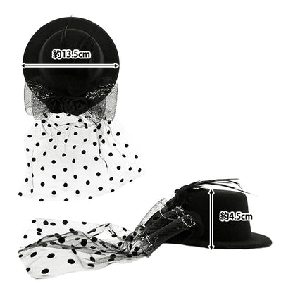 Accesorios "Negro con mini sombrero -weil mh2412"