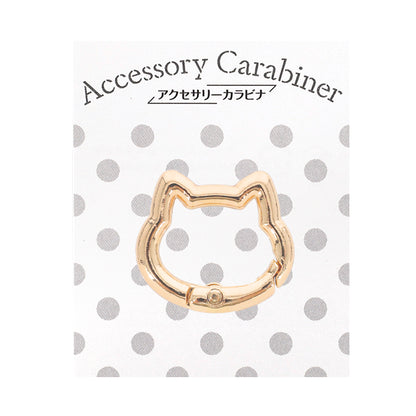 Bastel-Hardware „Zubehör Karabiner Katzenform ca. 22 x 25 mm gold ACY1-GL"