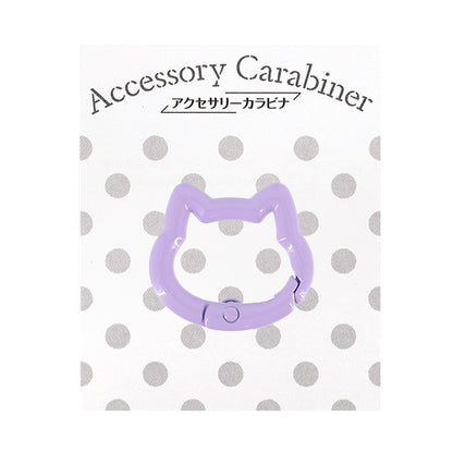 Bastelzubehör „Zubehör Karabiner Katzenform ca. 22 x 25 mm lila ACY1-PP"