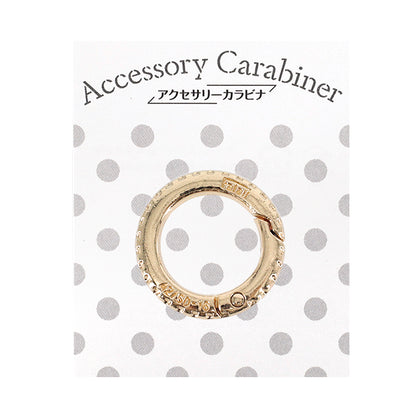 Bastel-Hardware „Zubehör Karabiner Reifen gold ACY3-GL“"