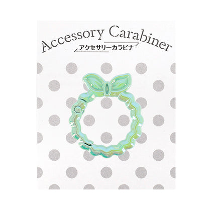 Bastel-Hardware „Zubehör Karabiner“ FarbbandKranz ca. 29 x 25 mm Grün ACY4-GR"