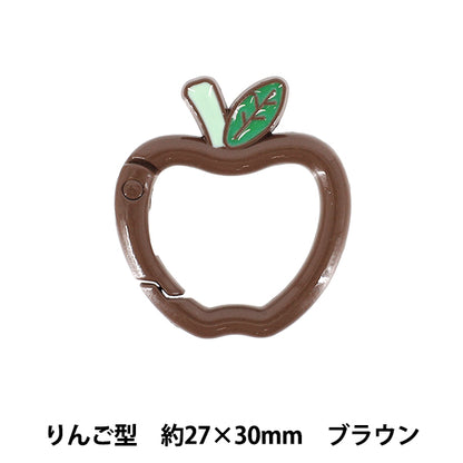 Bastelzubehör „Zubehör Karabiner Apfel ca. 27 x 30 mm braun ACY6-BR"