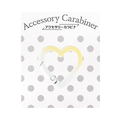 Bastel-Hardware „Zubehör Karabiner Abstufung Herz gelb ACY7-YE"