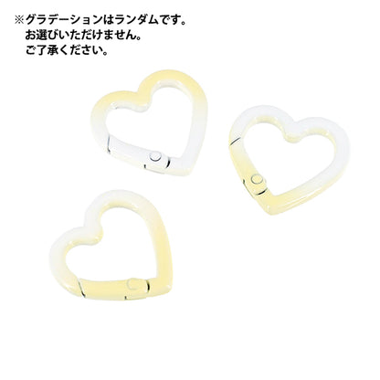 Bastel-Hardware „Zubehör Karabiner Abstufung Herz gelb ACY7-YE"