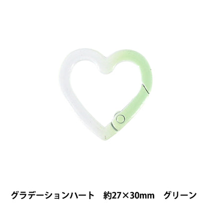 Bastel-Hardware „Zubehör Karabiner Abstufung Herz grün ACY7-GR"