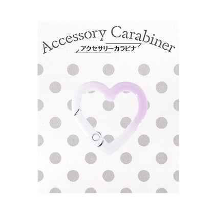Bastelzubehör „Zubehör Karabiner Abstufung Herz lila ACY7-PP"