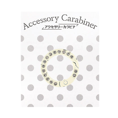 Bastelbedarf „Zubehör Karabiner Strassring ca. 25 x 25 mm Weiß ACY9-WH"