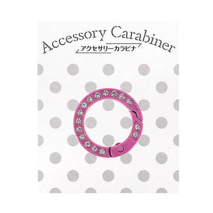 Bastelbedarf „Zubehör Karabiner Strassring ca. 25 x 25 mm rosa ACY9-PK"
