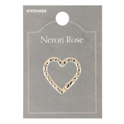 手芸金具 『キラキラストーン カラビナ ハート ゴールド NR-14』 KIYOHARA 清原