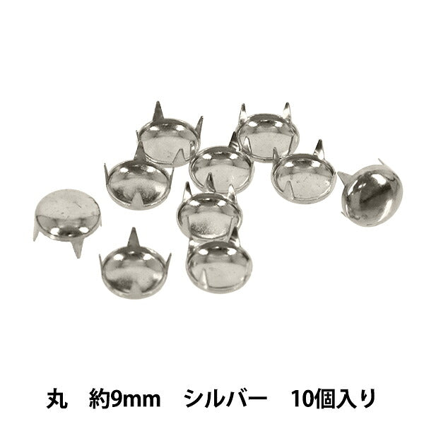 Handwerkliche Hardware "Ohrstecker rund 9mm Silber HMS-02“