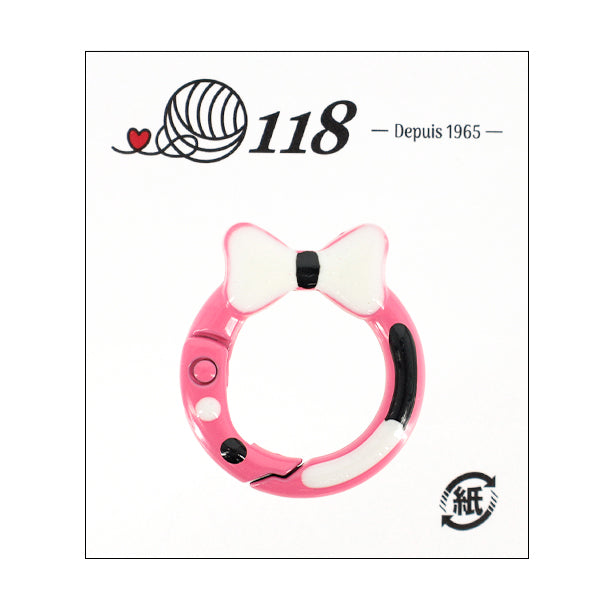 手芸金具 『カラビナ マゼンタ TKB-52』