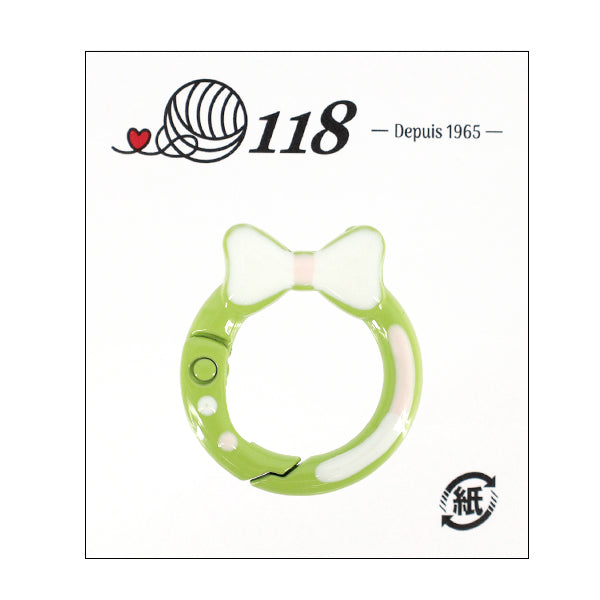 手芸金具 『カラビナ グリーン TKB-53』