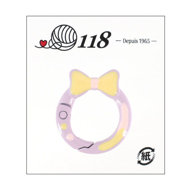 手芸金具 『カラビナ ラベンダー TKB-55』