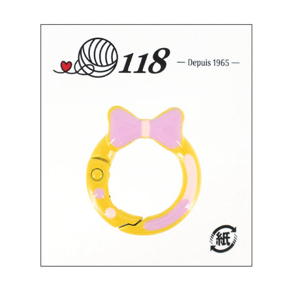 手芸金具 『カラビナ イエロー TKB-56』
