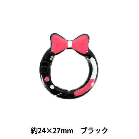 手芸金具 『カラビナ ブラック TKB-57』