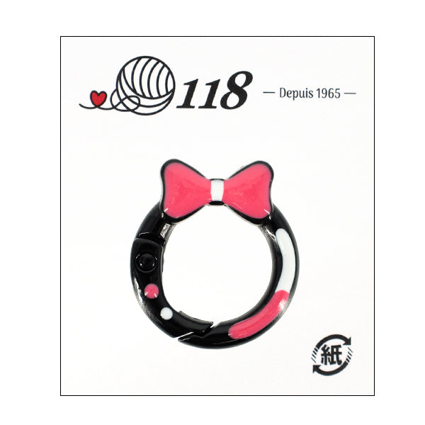 手芸金具 『カラビナ ブラック TKB-57』