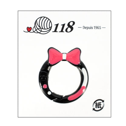 手芸金具 『カラビナ ブラック TKB-57』