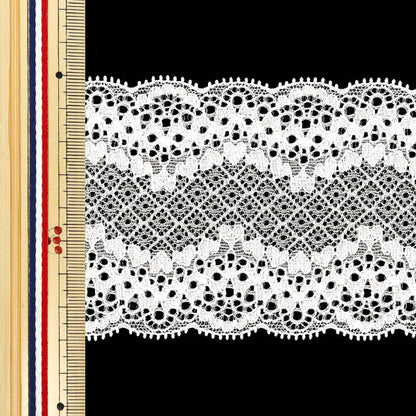 [5부터 시작하는 수량] 레이스리본테이프 "스트레치 레이스 2025 너비는 SLP417-OF에서 약 8cm입니다"