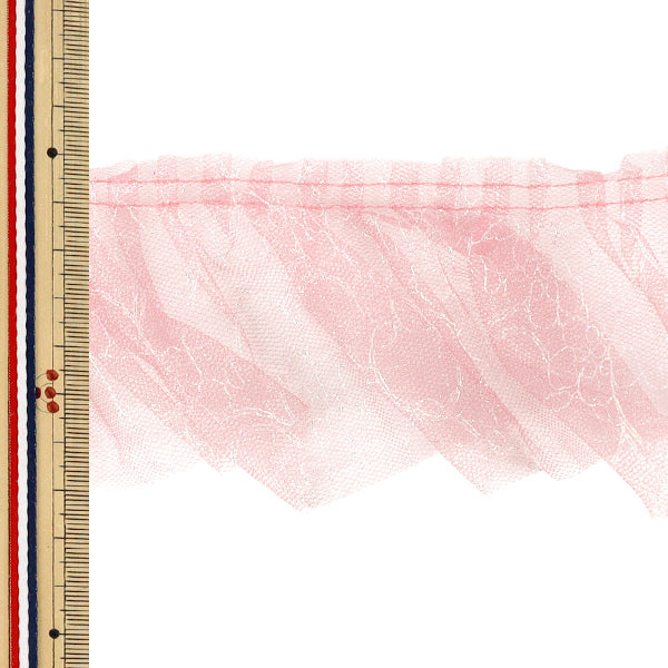 [Quantity from 5] FrillRibbon "Lame box frill 2026 approx. 7.5cm width 2nd color 1575PB-2”