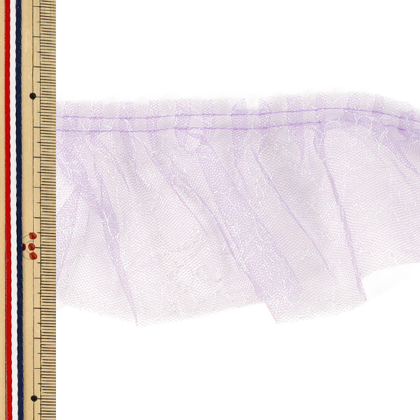 [Quantity from 5] FrillRibbon "Lame box frill 2026 approx. 7.5cm width 5th color 1575PB-5”
