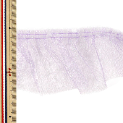 [Quantity from 5] FrillRibbon "Lame box frill 2026 approx. 7.5cm width 5th color 1575PB-5”