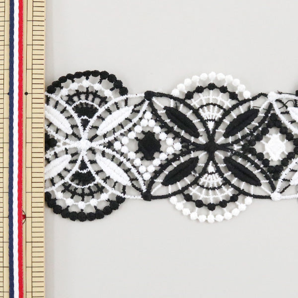 【数量5から】 レースリボンテープ 『モノトーンレース FY-3-2』