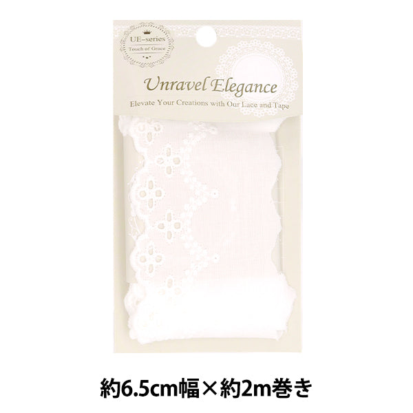 расаЛентаЛента "хлопковое кружево около 6,5 см в ширину x 2m свернутые белые bcl-02"