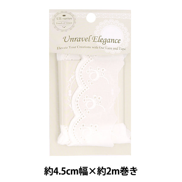 расаЛентаЛента "хлопковое кружево около 4,5 см в ширину x 2m свернутые белые bcl-03"