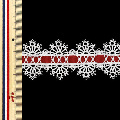 [Menge ab 5] Chemische Rasse `` `` `FarbbandSpitze ca. 3,5 cm breiter Wein FR2404"