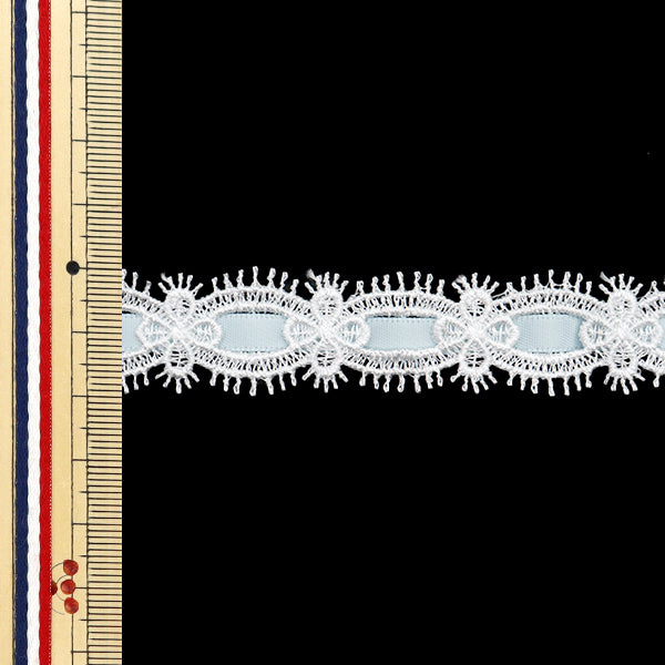 [الكمية تبدأ من 5] سباق كيميائي `` الكيميائيالشريطالدانتيل تقريبا. 2 سم عريض الأزرق FR2406"